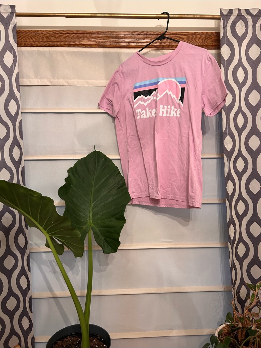 Women's Pink 'Take Hike' Graphic T-Shirt